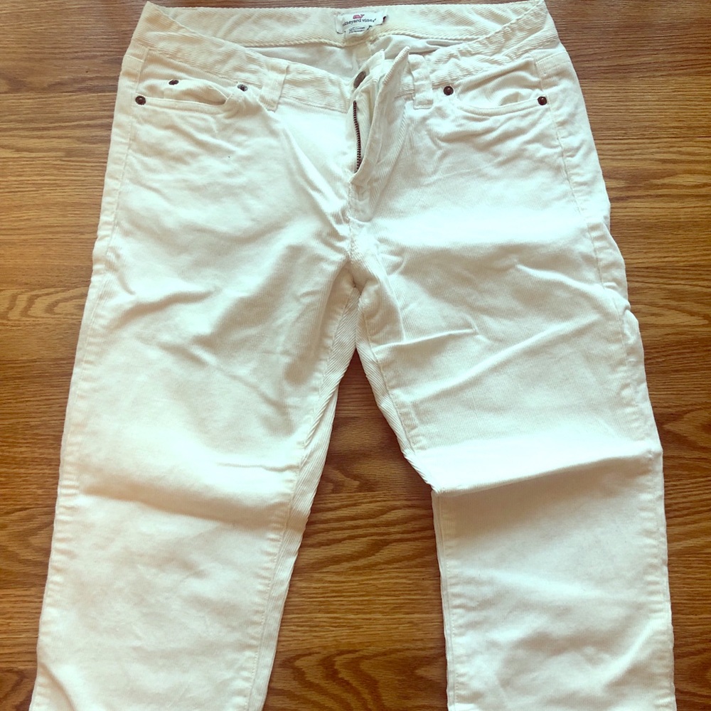 Women’s White Corduroy Pants